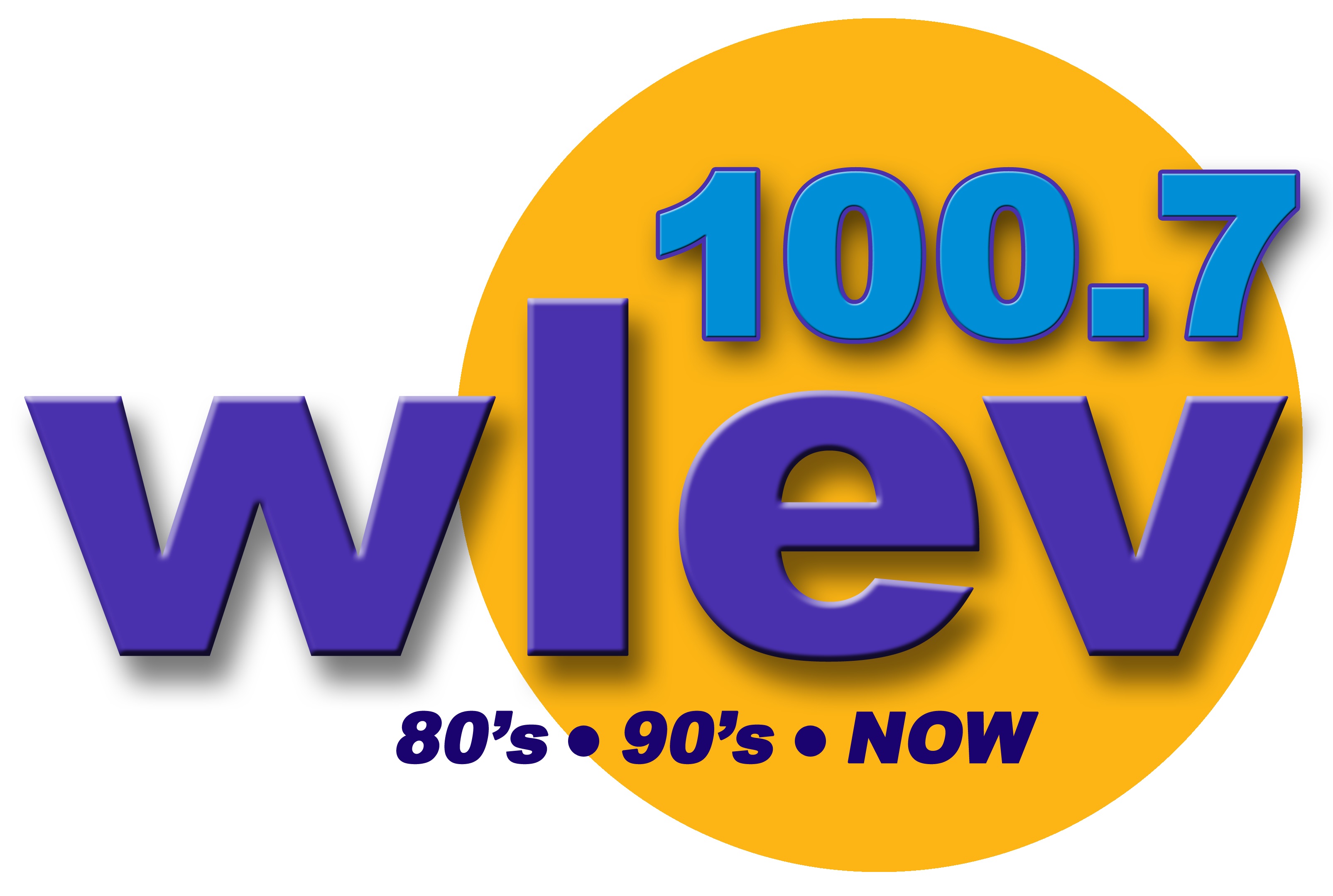 100.7 W L E V - 80's, 90's, now.